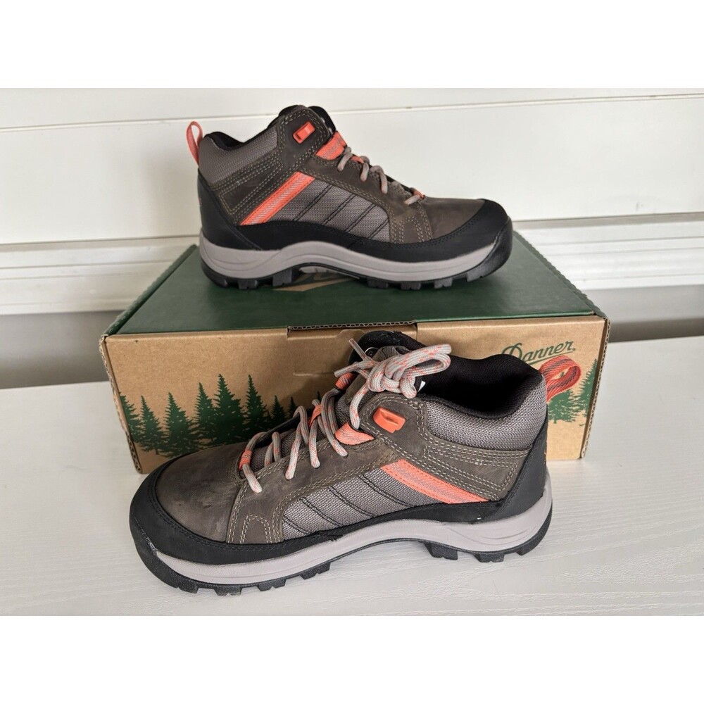 DANNER® RIVERSIDE WOMEN'S 4.5" GRAY/ORANGE ST WORK BOOTS 15347 -Sz 10, Steel Toe